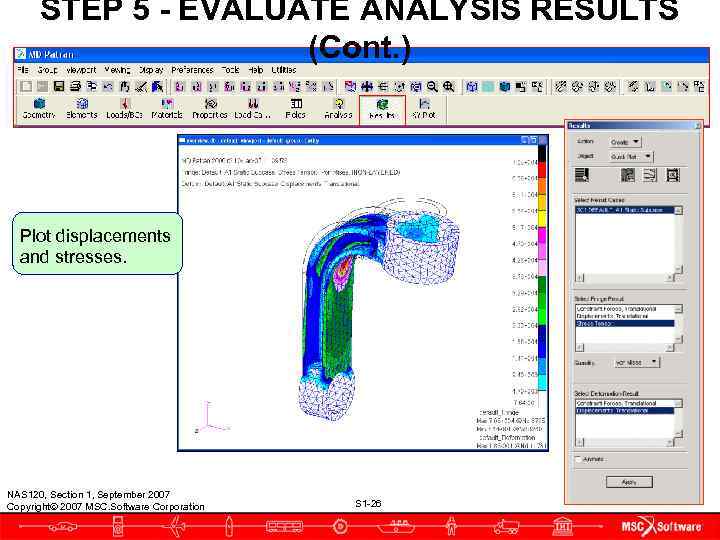 STEP 5 - EVALUATE ANALYSIS RESULTS     (Cont. ) 