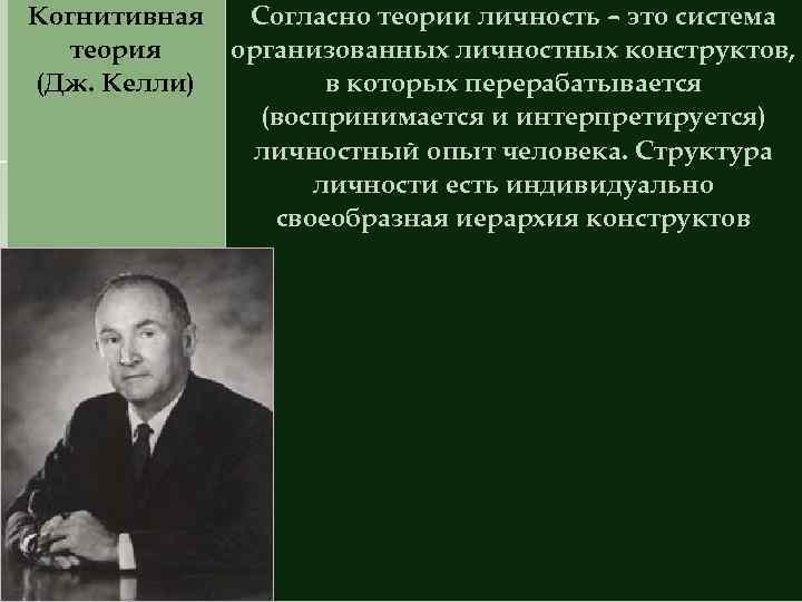 Когнитивная теория. Когнитивная психология Джордж Келли. Дж Келли теория личности. Джордж Келли личностный конструкт. Джордж Келли психология личностных конструктов.