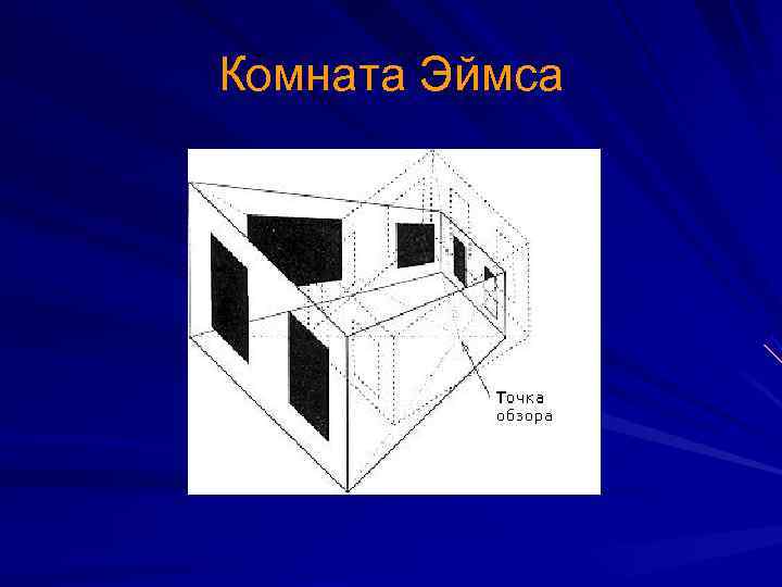 Чертеж комнаты эймса