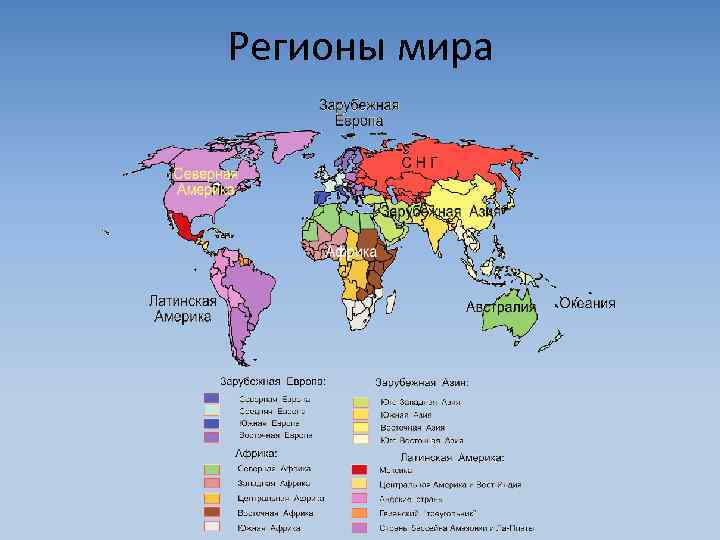 Регионы мира 