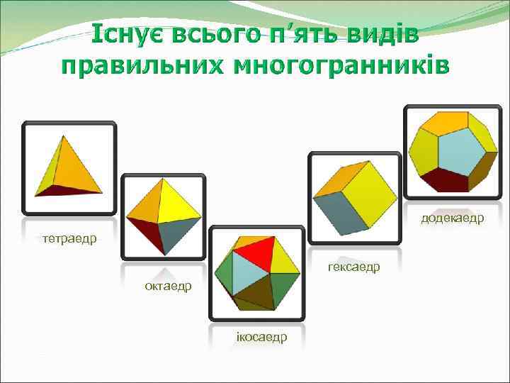 Многогранники картинки 5 класс