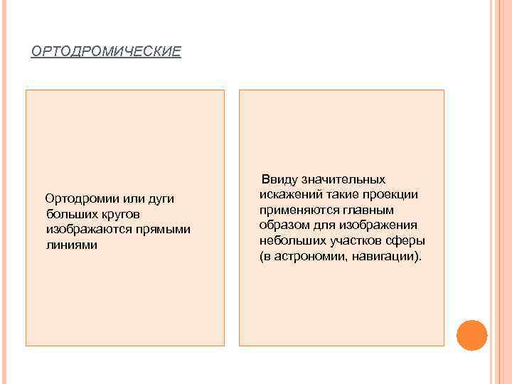 ОРТОДРОМИЧЕСКИЕ       Ввиду значительных Ортодромии или дуги  