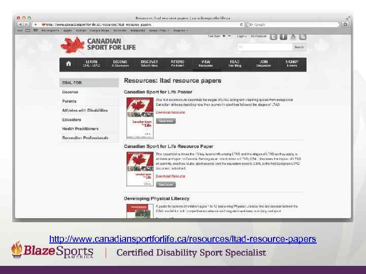 http: //www. canadiansportforlife. ca/resources/ltad-resource-papers  