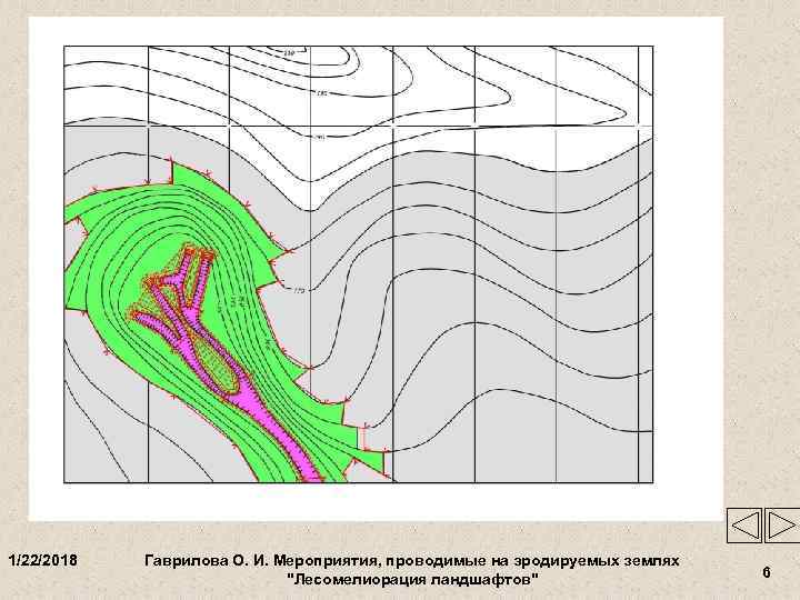 1/22/2018  Гаврилова О. И. Мероприятия, проводимые на эродируемых землях    