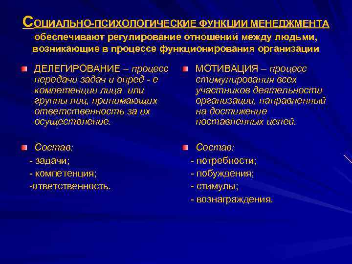 Психологические роли в управлении. Социально-психологические функции менеджмента. Социально психологическая функция. Функции социального менеджмента. Психологические функции.