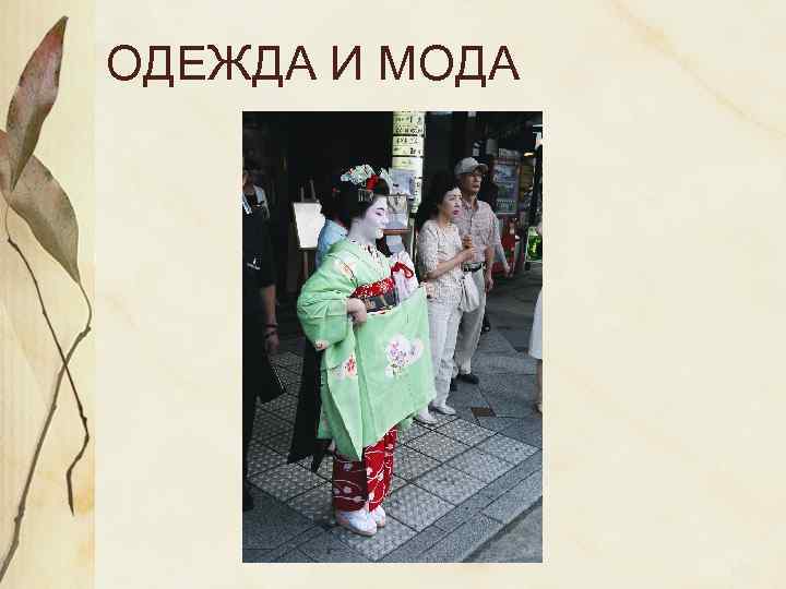 ОДЕЖДА И МОДА 