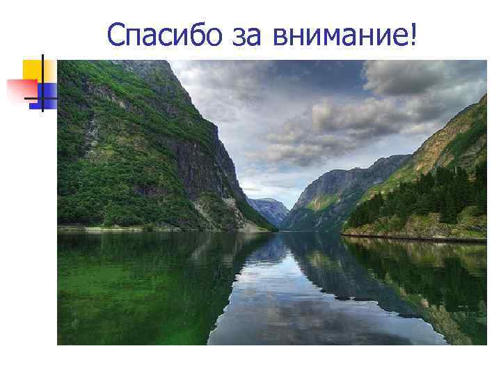   Спасибо за внимание! 