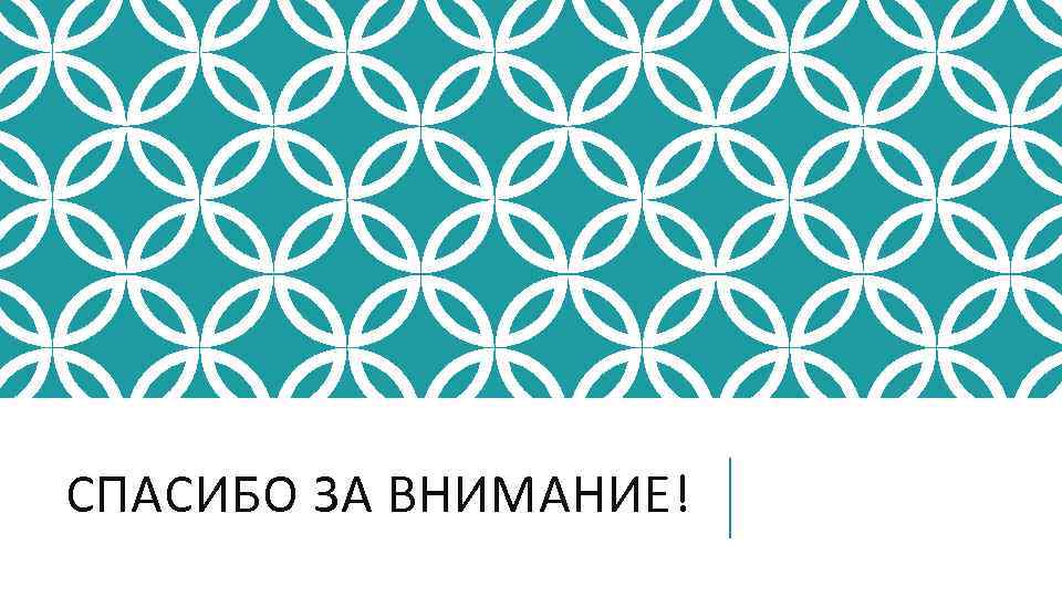 СПАСИБО ЗА ВНИМАНИЕ! 