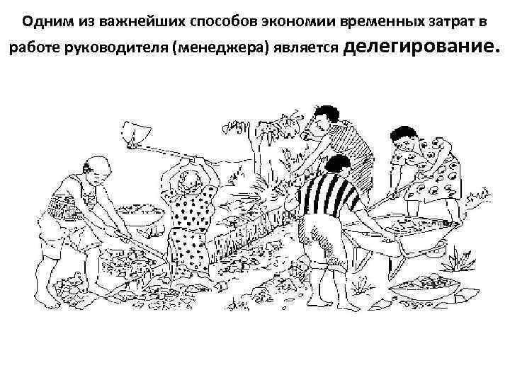 Одним из важнейших способов экономии временных затрат в работе руководителя (менеджера) является делегирование.