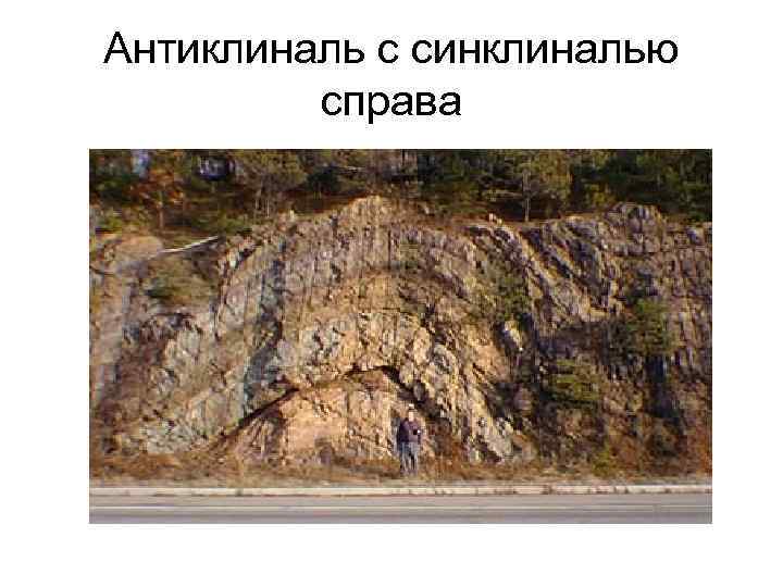 Антиклиналь с синклиналью справа Антиклиналь с синклиналью справа