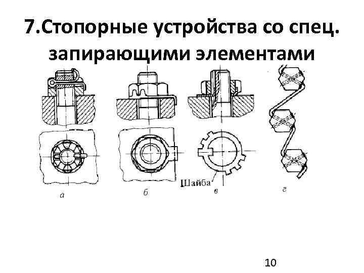 Увеличение соединений. Стопорное устройство. Стопорящее устройство. Конструкций стопорных устройств. Стопорные приспособления.