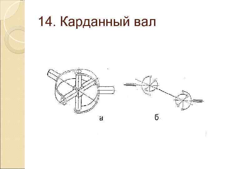 14. Карданный вал 