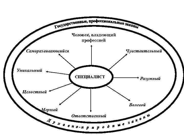     Человек, владеющий      профессией Саморазвивающийся 