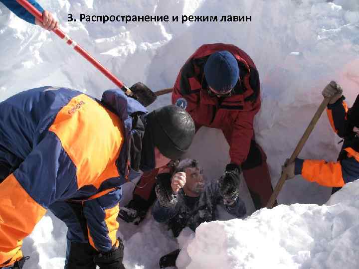 3. Распространение и режим лавин 