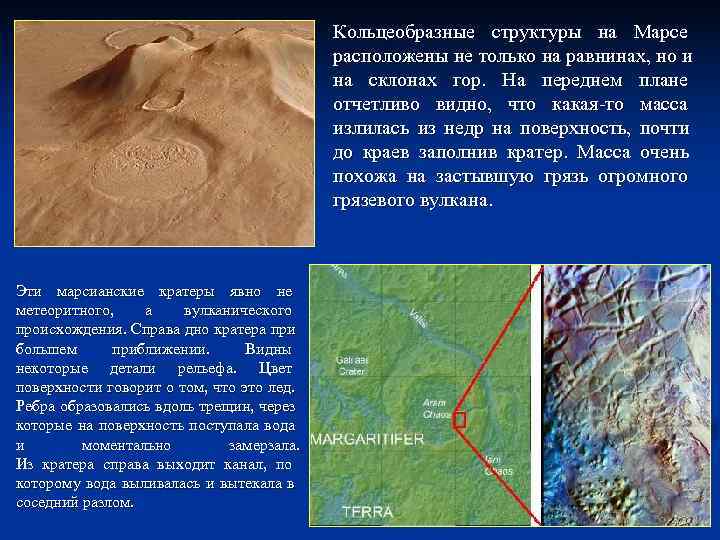        Кольцеобразные структуры на Марсе   