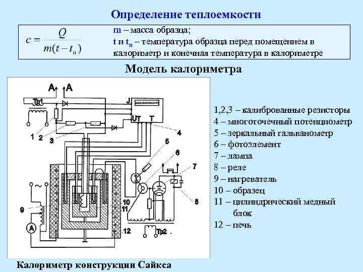 Виды калориметров