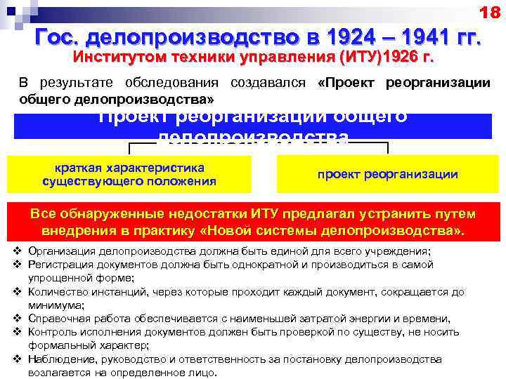         18  Гос. делопроизводство в 1924