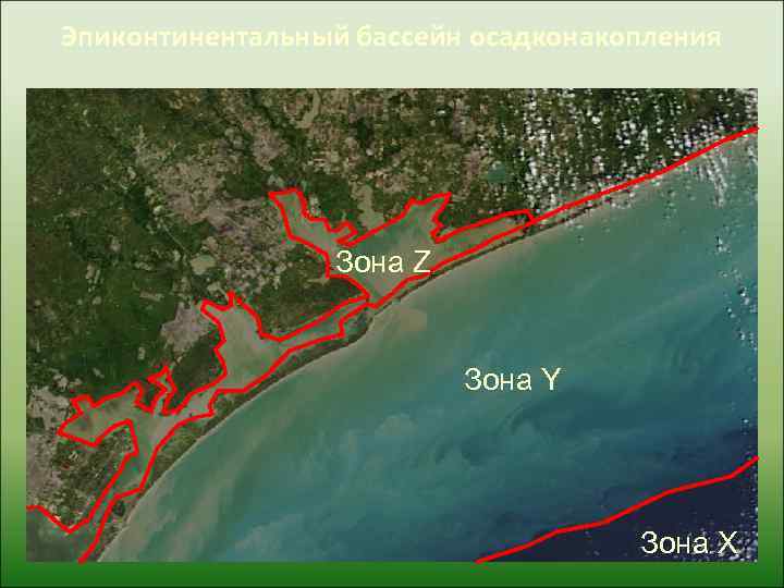 Эпиконтинентальный бассейн осадконакопления     Зона Z     Зона
