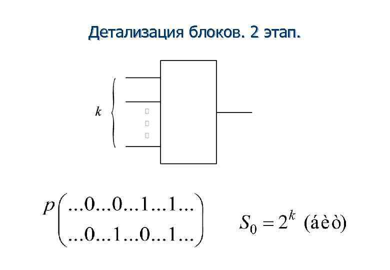 Детализация блоков. 2 этап. 