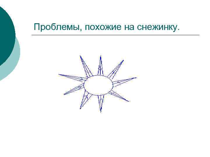Проблемы, похожие на снежинку. 