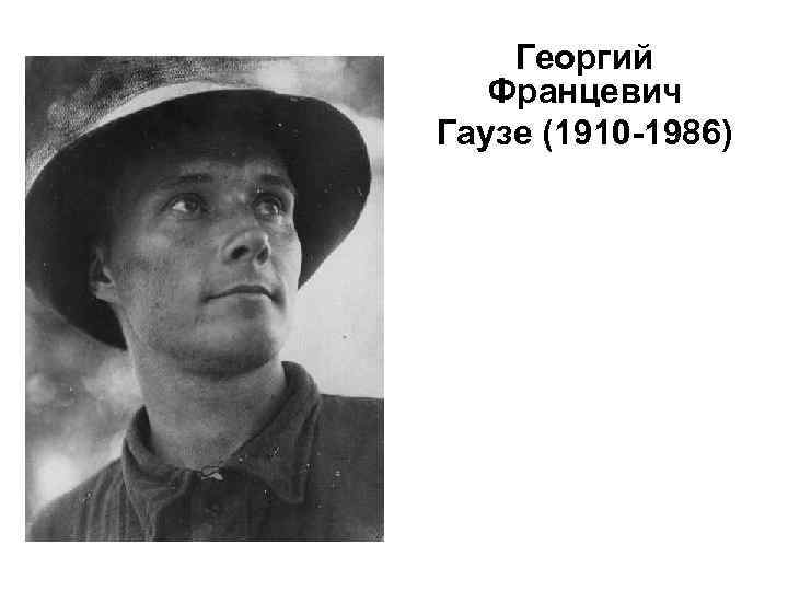   Георгий  Францевич Гаузе (1910 -1986) 