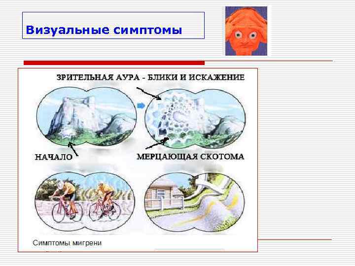 Визуальные симптомы 