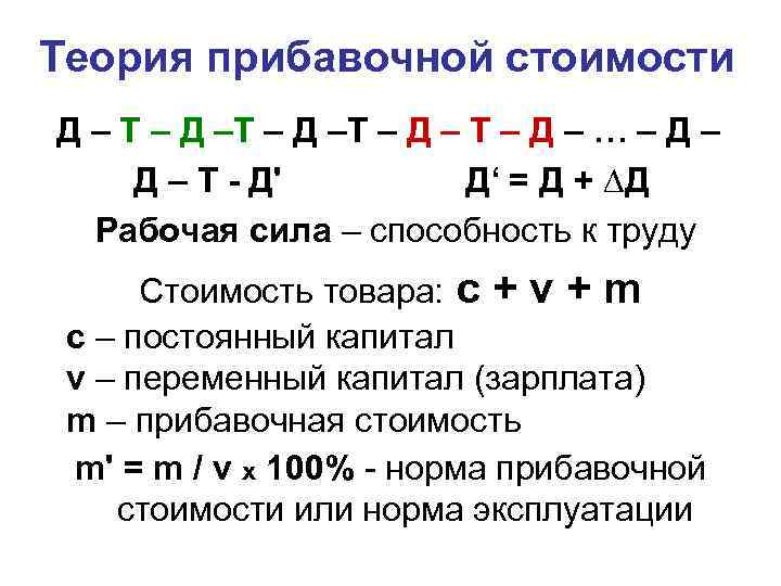 Что Является Источником Прибавочной Стоимости