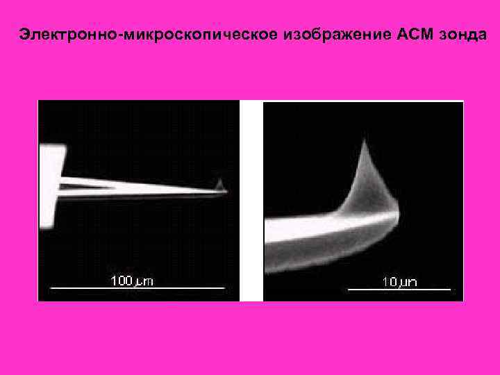 Электронно-микроскопическое изображение АСМ зонда 