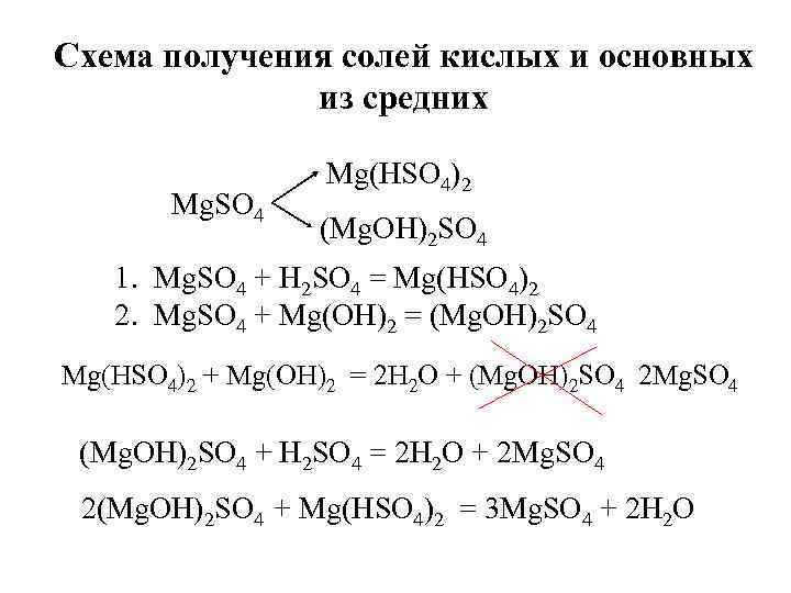 Получение основной