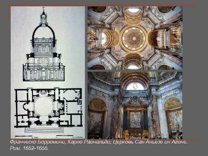 Церковь сант аньезе ин агоне чертеж