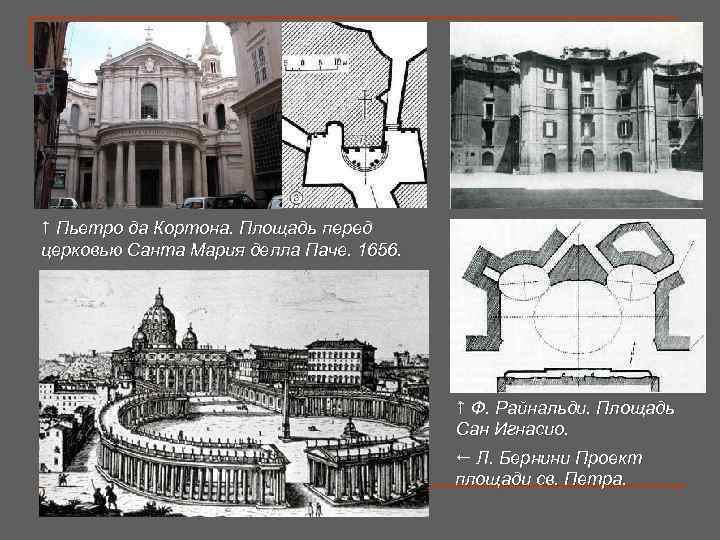  Пьетро да Кортона. Площадь перед церковью Санта Мария делла Паче. 1656.  