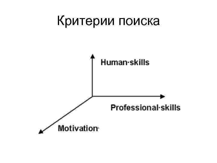 Критерии поиска 