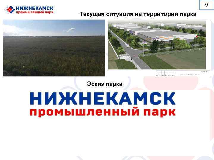     9 Текущая ситуация на территории парка  Эскиз парка 