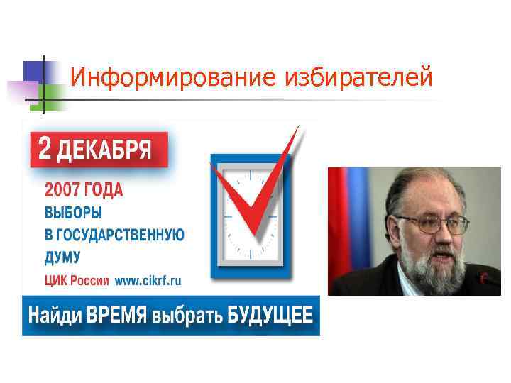 Информирование избирателей 