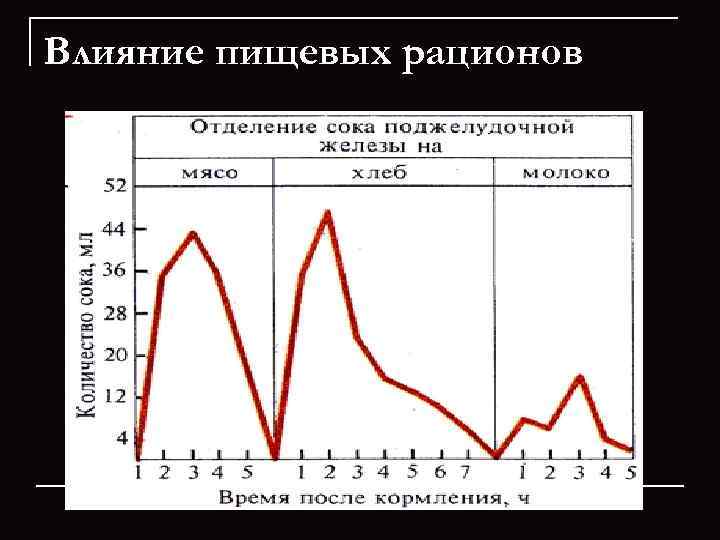 Влияние пищевых рационов 