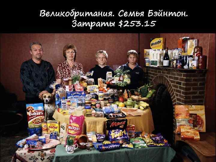 Великобритания. Семья Бэйнтон.  Затраты $253. 15 