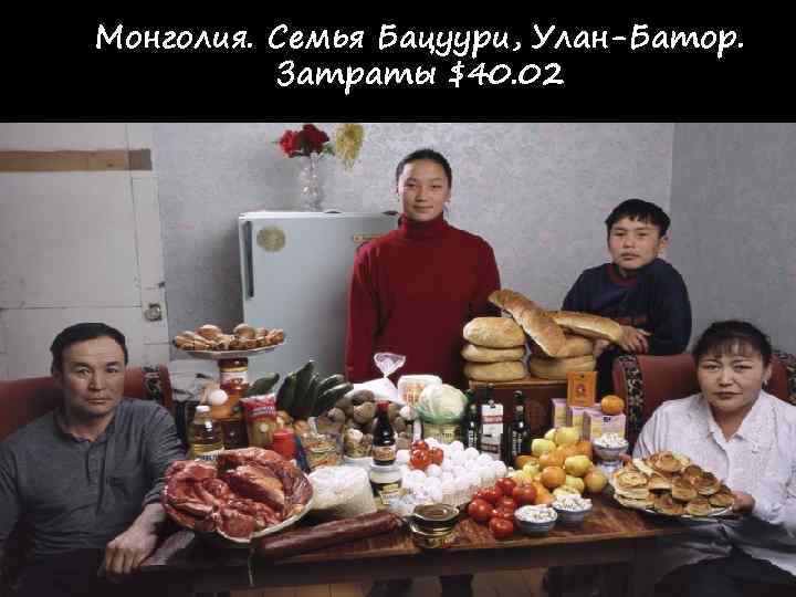 Монголия. Семья Бацуури, Улан-Батор.  Затраты $40. 02 