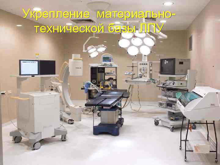 Укрепление материально-  технической базы ЛПУ 