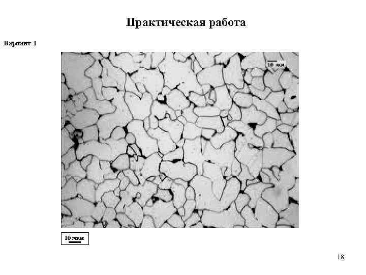      Практическая работа Вариант 1   10 мкм 