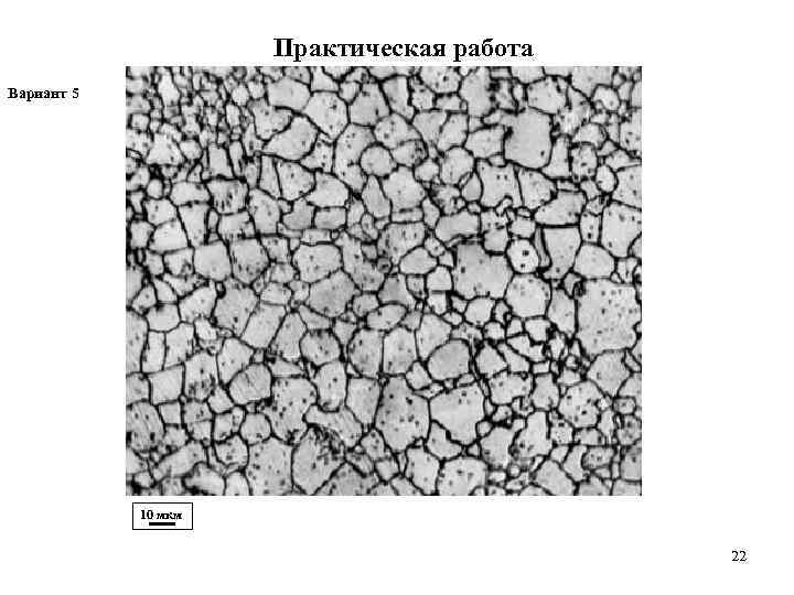      Практическая работа Вариант 5   10 мкм 