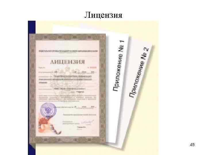 Лицензия 45 Лицензия 45