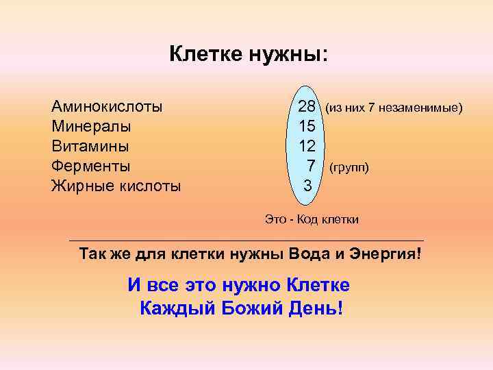 Код клетки. Что нужно клетке. Код питания клетки. Код клетки организма человека.