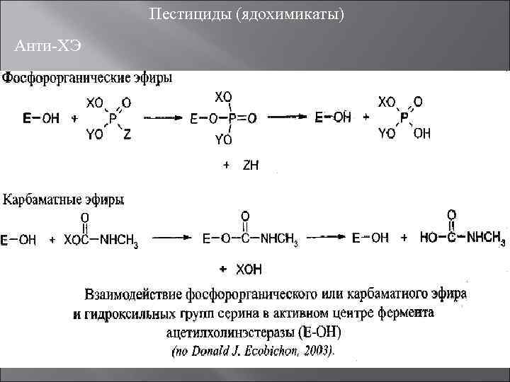   Пестициды (ядохимикаты) Анти ХЭ 