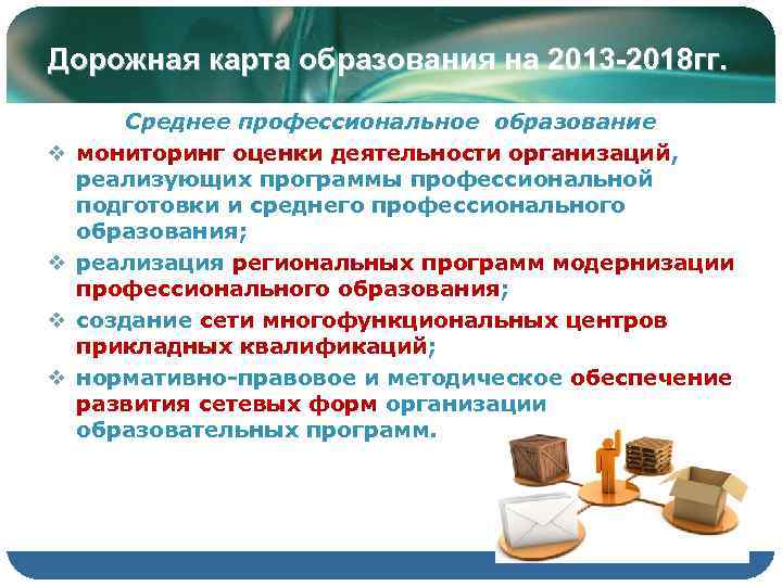 Дорожная карта образования на 2013 -2018 гг.   Среднее профессиональное образование v 