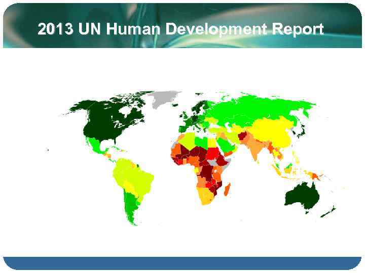 2013 UN Human Development Report 