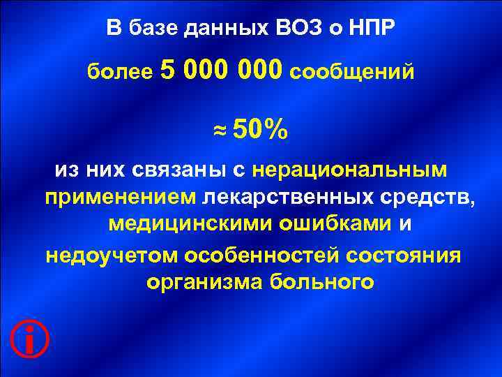  В базе данных ВОЗ о НПР более 5 000 сообщений   