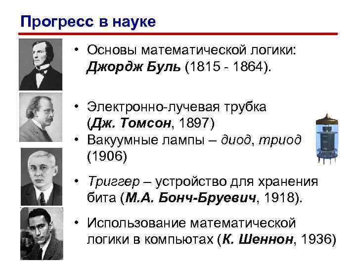 Прогресс в науке • Основы математической логики: Джордж Буль (1815 - Прогресс в науке • Основы математической логики: Джордж Буль (1815 -