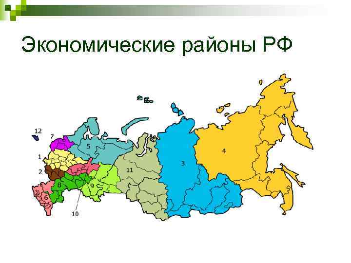Экономические районы РФ 