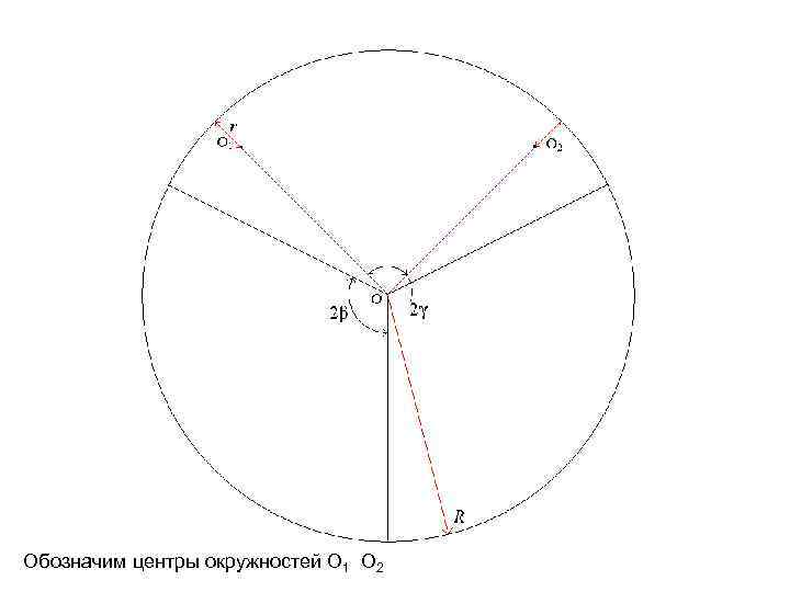 Обозначим центры окружностей О 1 О 2 
