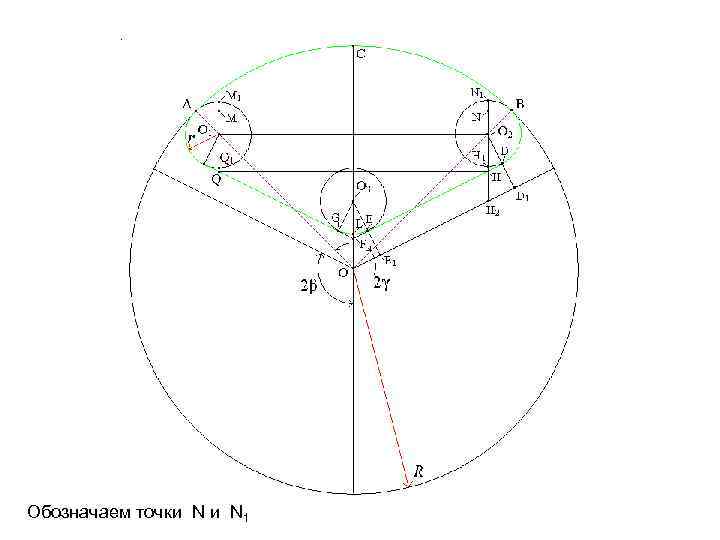 Обозначаем точки N 1 